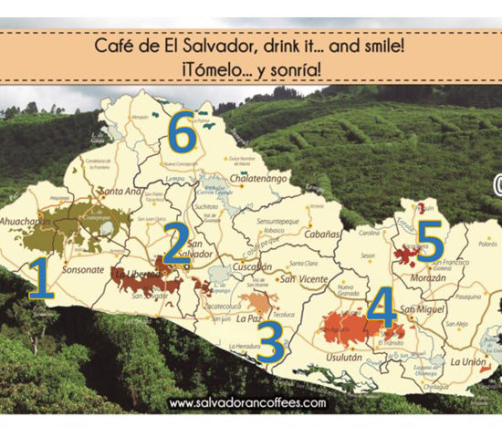 Zonas Cafetaleras de El Salvador